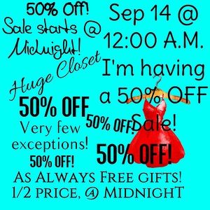 50% OFF ENTIRE CLOSET AS ALWAYS GREAT GIFTS❣️❣️🫠🤭🫣🤗